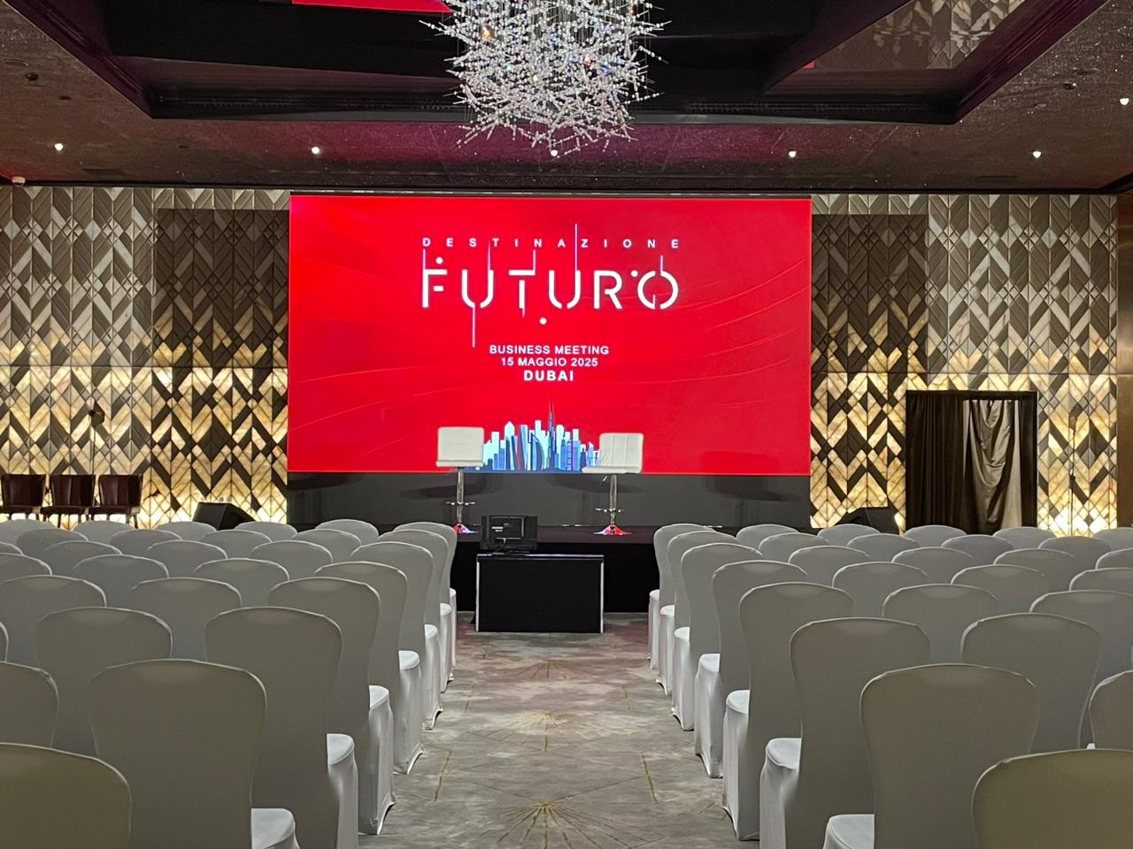 Wide Screen Projections in Dubai